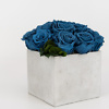 Kompozicija su mėlynomis miegančiomis rožėmis