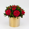 Preserved floral arrangement Golden Red M