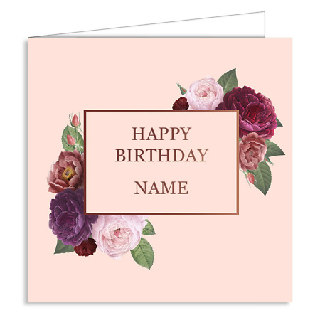 Personalised Happy Birthday Greeting Card
