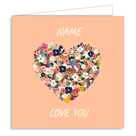 Love You Personalised Card